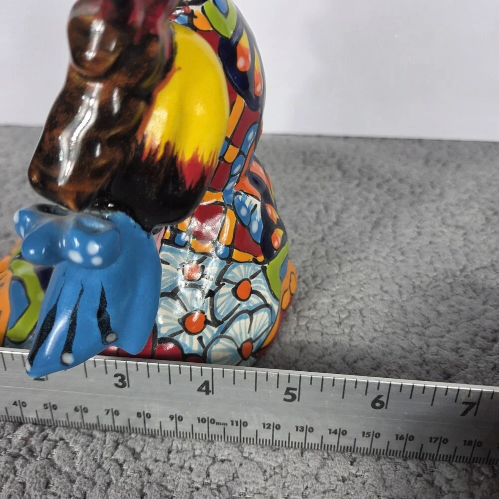 Talavera Pottery Hand Painted Lele Doll Figurine Mexican Art 8.5x4.5x5 Inches